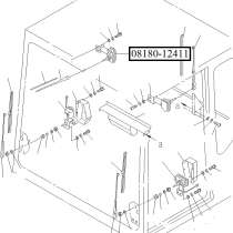 Двигатель электрический 08180-12411 Komatsu GD825, в Екатеринбурге