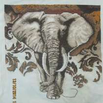 Вышитая картина " Африканский слон", в г.Харьков