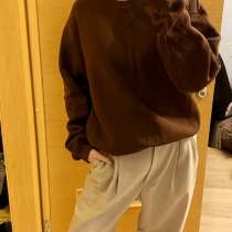 Свитшот коричневый женский Bershka, в Санкт-Петербурге