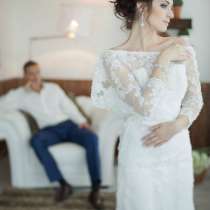 Кружевное свадебное платье фасона рыбка, в Новосибирске