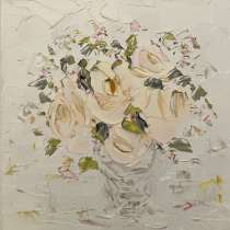 Картина маслом Цветы Мастихином, в Москве