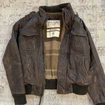 Abercrombie rolling jacket кожаная куртка, в Москве