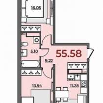 2к ул. В. Подшибякина Тюменская слобода 55,58м2, в Тюмени