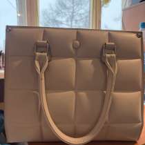 Стильная стеганая сумка бежевая / Классическая сумка / Экоко, в Туле