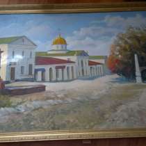 Картина Спасо-Преображенская церковь в Гостином ряду, холст, в Ставрополе