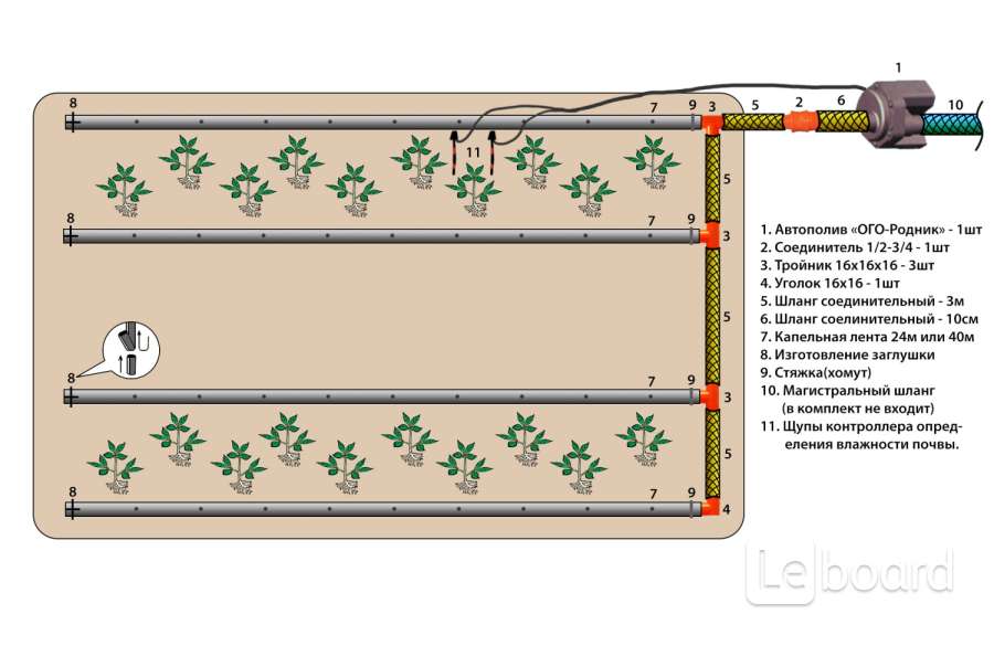 Комплект автополива АКП-6 ОГО-Родник. Система капельного автополива для теплицы. Система автоматического капельного полива схема. Схема подключения капельного полива с таймером.